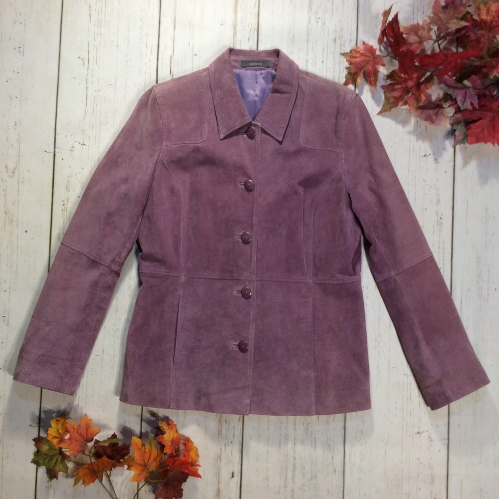 Liz Claiborne Lilac Suede Jacket
